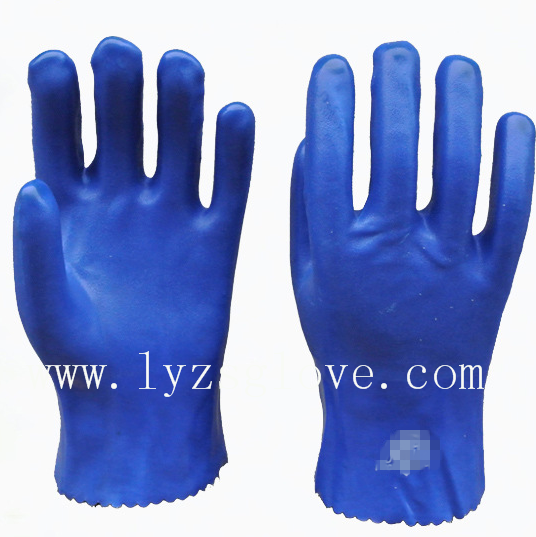 PVC-05Blue pvc glove