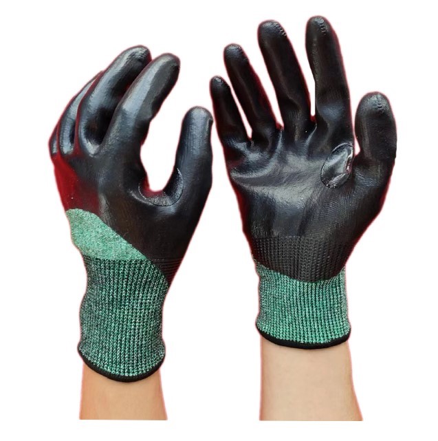 NC-14 cut resistance half coated nitrile glove
